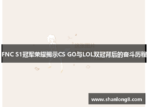 FNC S1冠军荣耀揭示CS GO与LOL双冠背后的奋斗历程 FNC S1冠军荣耀揭示CS GO与LOL双冠背后的奋斗历程